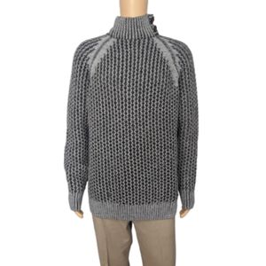 LCR Black Edition Premium Knit Gray and Black Pullover Sweater 6XL